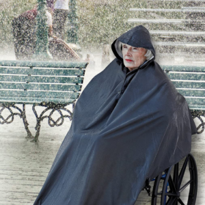 Wheelchair Waterproof Poncho With Hood