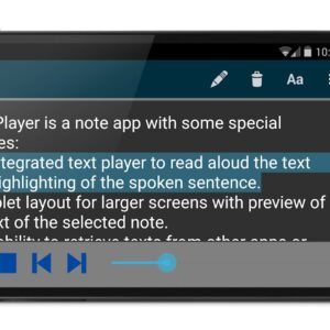 Note Text Player (Read aloud)