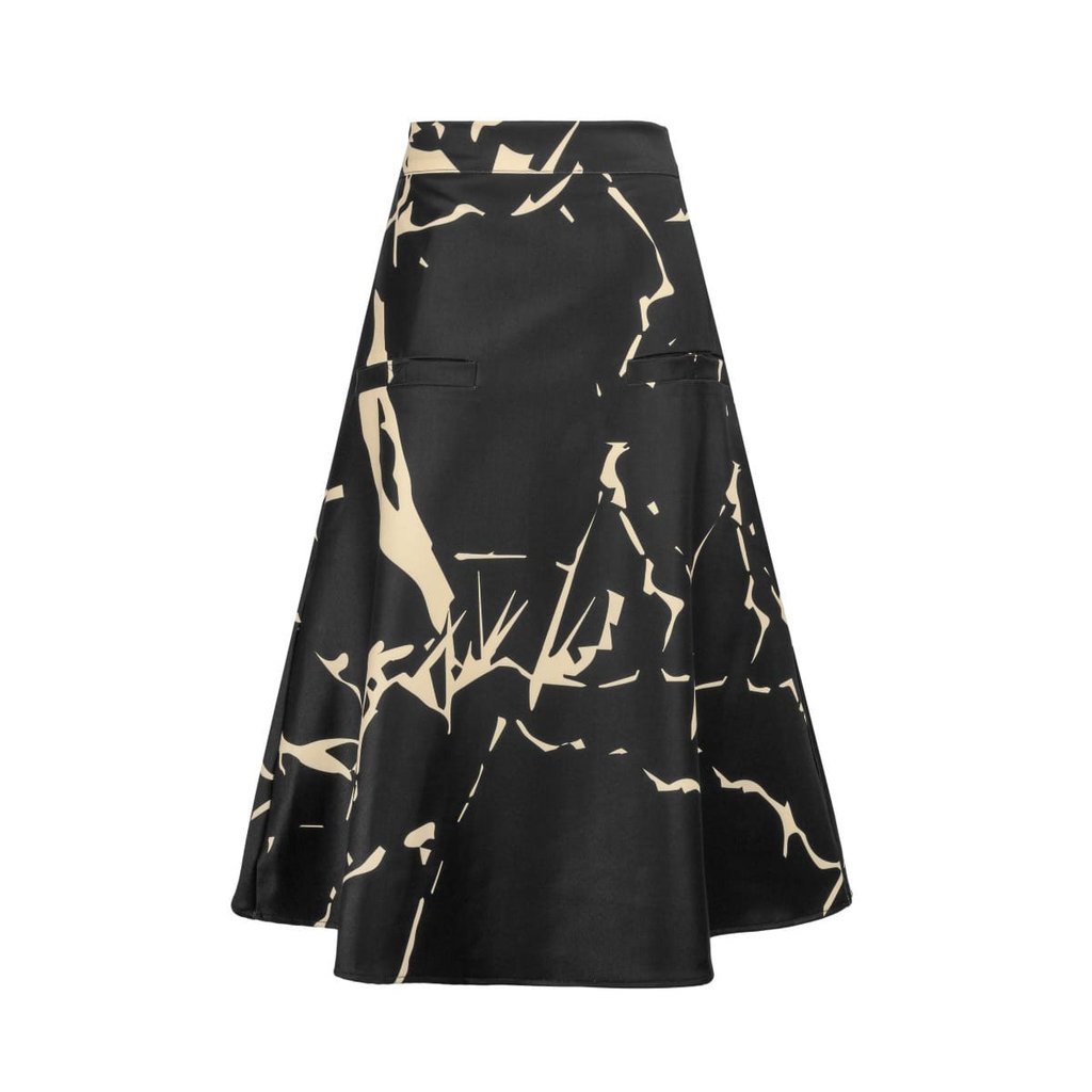 'KintsugiI' A-Line Skirt With Pockets and Velcro Fastening - Image 2