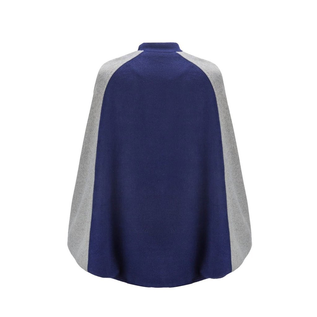 ‘Rosa may’ Wool-Mix Cape with Kintsugi Printed Lining - Image 3
