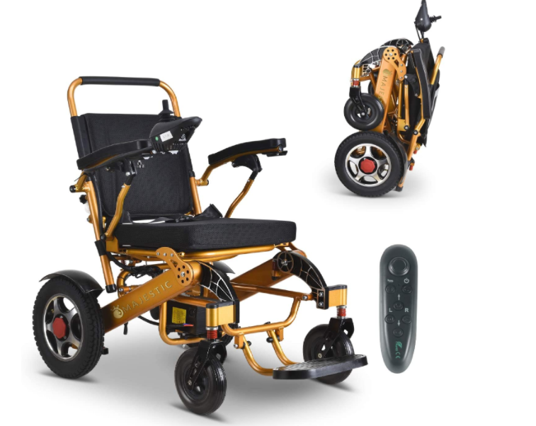 2020 FOLD & TRAVEL Lightweight Foldable Electric Wheelchair